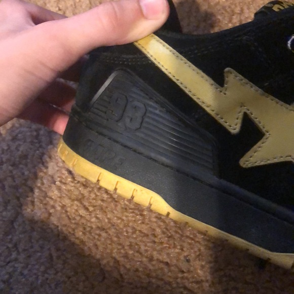bape sk8 sta black electric yellow - Picture 4 of 6